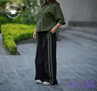 ست بلوز شلوار لنین زنانه
