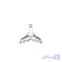 پلاک نقره زنانه مدل دم وال