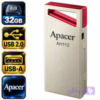 فلش اپیسر مدل AH112 AP32GAH112R-1 USB2.0 با ظرفیت 32 گیگابایت