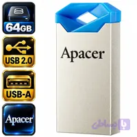 فلش اپیسر مدل AH111 AP64GAH111U-1 USB2.0 با ظرفیت 64 گیگابایت