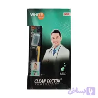 مسواک کلین دکتر مدل White برس نرم بسته 12 عددی