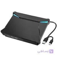 درایو نوری اکسترنال مدل 015 با کابل دوگانه Type-C و USB 3.0