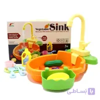 سینک ظرفشویی اسباب بازی کودک باطری خور Vegetable Sink