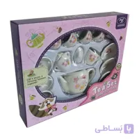 ست سرویس ظروف چای خوری چینی 16 قطعه طرح گل