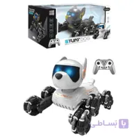 ربات سگ کنترلی بدلکار هشت چرخ شارژی Stunt Dog
