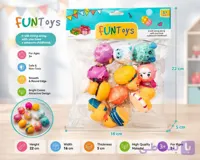 پوپت اسباب بازی فشاری سوتی نوزاد 11 تایی FUNTOYS