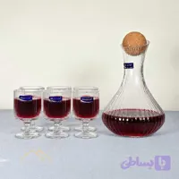 ست پارچ و گیلاس ۷پارچه دلی بلوری طرح کلزیوم مدلDSHJ002A/L7
