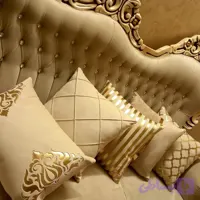 ست ۵عدد کاور کوسن ترکیبی چرم و مخمل