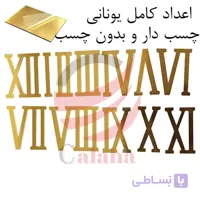 اعداد اصلی ساعت دیواری یونانی