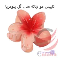 کلیپس مو زنانه مدل گل پلومریا