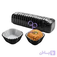 کپسول حلوایی مربع مشکی یک رو (250 عددی)