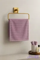 حوله دستی لینتکس 30*30 مربع _ بادمجونی
