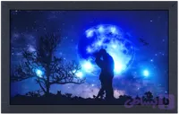 تابلو نوری عاشقانه ماه و آسمان پرستاره