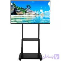 پایه ایستاده چرخ دار نمایشگاهی تلویزیون 32 تا 70 اینچ و پایه ترولی تلویزیون