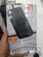 چندراهی برق و شارژ ۵ پریز مدل HG‑155C | پورت USB و Type‑C | فروش عمده
