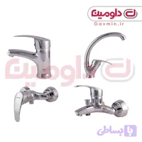 ست کامل شیرآلات کروم A.S.A مدل A1Z4