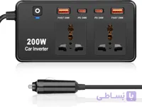 اینورتر فندکی خودرو مدل 200 وات