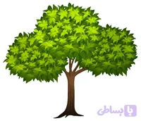 طرح وکتور درخت سبز