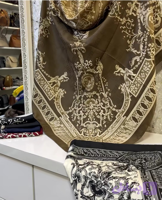 روسری ابریشم ژاکارد وارداتی