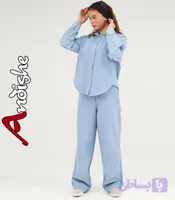 شومیز شلوار کتان زنانه مدل دینا