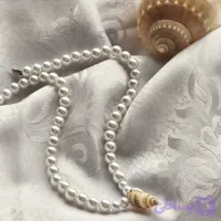 گردنبند مرواریدی صدف حلزونی