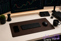 دسک مت چرم قهوه ای آنتیک (Desk Mat)