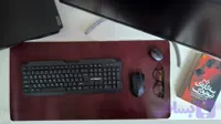 دسک مت چرم زرشکی (Desk Mat)