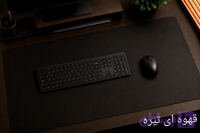 دسک مت چرم قهوه ای تیره (Desk Mat)