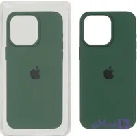 قاب سیلیکونی پاک کنی اورجینال Apple iPhone 15 Pro Max – سبز (پک اصلی)