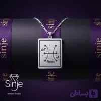 آویز گردنبند نقره طرح Pisces ماه اسفند برند سینجه