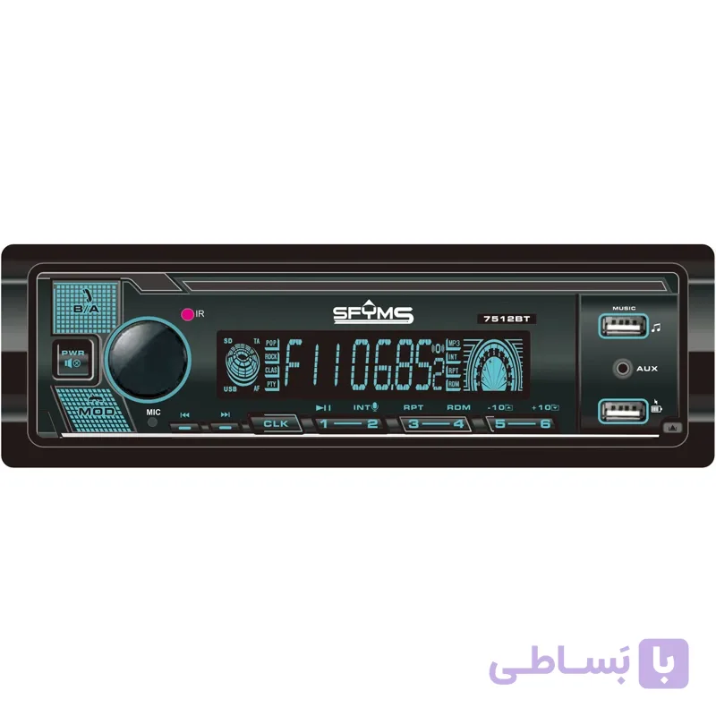پخش کننده خودرو SFYMS مدل 7512BT