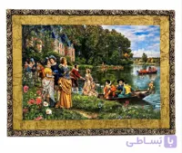تابلو فرش ماشینی طرح برکه