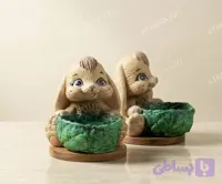 ظرف فانتزی خرگوش سنگ مصنوعی
