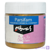 رنگ آکریلیک متالیک طلایی تیره پارسیفام مدل دکوفام