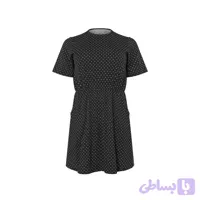 پیراهن زنانه اسمارا مدل خال‌دار مشکی
