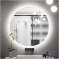 آینه بک لایت دایره 70 سانتیمتر ( گرد) سرویس روشویی و اینه کنسول