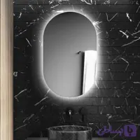 آینه بک لایت دو کله گرد 50 * 70 ( بیضی - کپسولی) سرویس روشویی و اینه کنسول