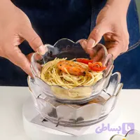 کاسه دو سایز بلور لبه طلایی