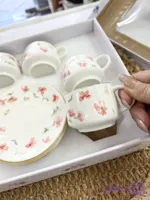 فنجان نعلبکی قهوه خوری گلدار