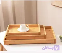سینی سه سایز بامبو ساده