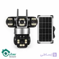 دوربین خورشیدی سیمکارتی سه لنزه چرخشی برند HACVIO مدل HAC-SPD-S3711O