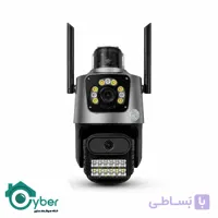 دوربین وایفای تحت شبکه دو لنزه چرخشی برند HACVIO مدل HAC-SPD-S2633V