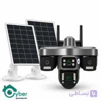 دوربین خورشیدی سیمکارتی چهار لنز HACVIO مدل HAC-SPD-S4770O با دو پنل خورشیدی