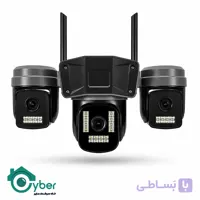دوربین سیمکارتی سه لنز HACVIO مدل HAC-SPD-S3967O با کیفیت 15 مگاپیکسل و قابلیت چرخش PTZ
