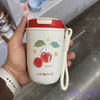 تراول ماگ دیلر گیلاس ۴۰۰ میل Jam Bear | ماگ آسان‌نوش استیل DILLER اورجینال