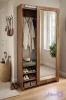 جاکفشی رخت‌آویز آینه‌دار