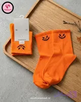 جوراب بچه گانه Orange Monster نارنجی جنس پنبه
