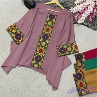 شومیز مزونی جنس کرسپو خرجکار ترمه سایزبندی مناسب 36 تا 46