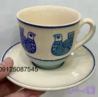 فنجان نعلبکی چایخوری دوریکا طرح مرغ آمین