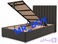 تختخواب باکس هتلی جکدار با تاج تخت خواب (کد 0KS5R)